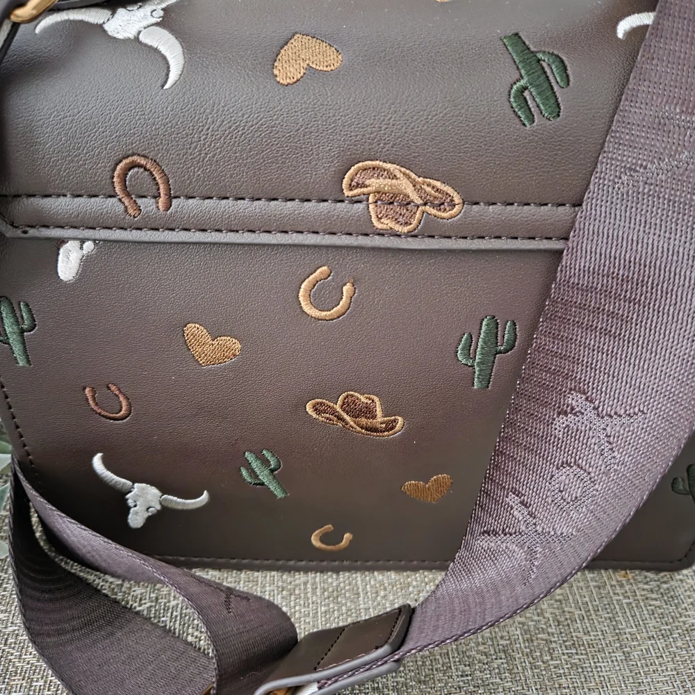 Betsey Johnson Dark Brown Western Mini Bag - Picture 7 of 9